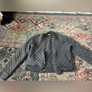 Grey quilted Gap coat size M